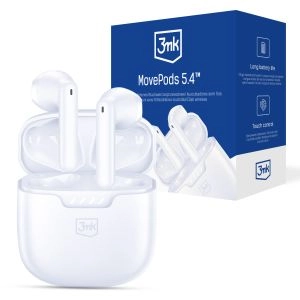 Bezdrátová sluchátka s Bluetooth 5.4 - 3mk Movepods White
