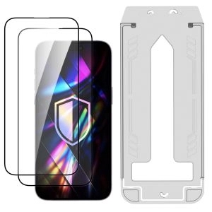 2× Tvrzené sklo s aplikátorem pro Apple iPhone 14 Pro - 3mk HARDY® Hardura 9H™