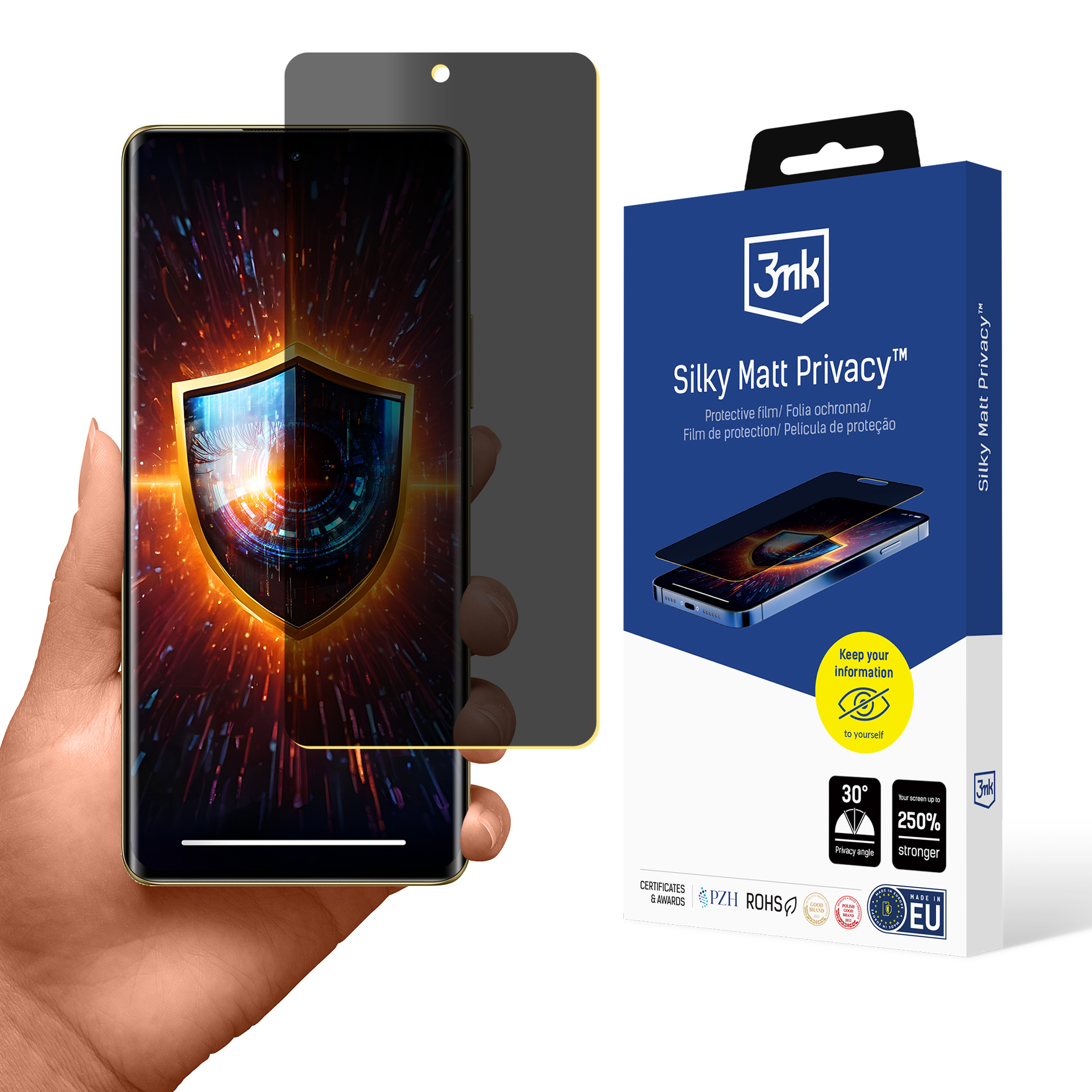 Fólie pro soukromí na Realme 12 Pro/12 Pro+ - 3mk Silky Matt Privacy