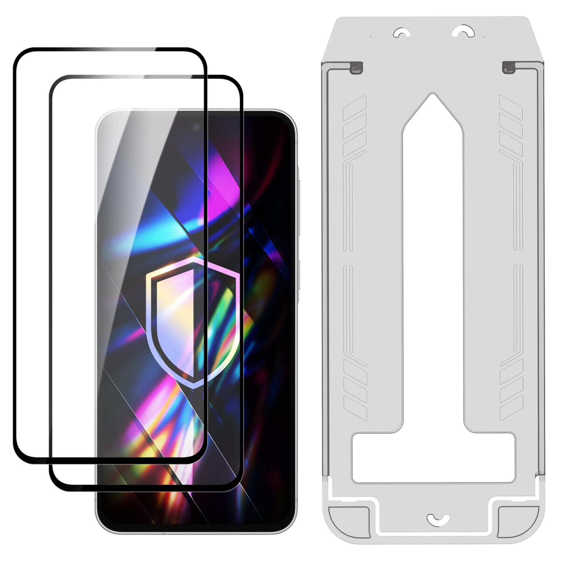 2× Tvrzené sklo s aplikátorem pro Samsung Galaxy A56 - 3mk HARDY® Hardura 9H™