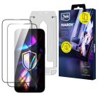 2× Tvrzené sklo s aplikátorem pro Apple iPhone 14 Pro – 3mk HARDY® Hardura 9H™