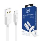Kabel USB-A na Lightning 12W 2.1A 1.2m - 3mk Hyper Cable Bílý