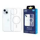 Pancéřové pouzdro s MagSafe na Apple iPhone 15 - 3mk EverClear MagCase