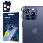 Ochrana objektivu na Apple iPhone 15 Pro Max - HARDY Lens Protection Pro Blue