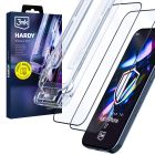 2× Tvrzené sklo s aplikátorem pro Apple iPhone 16 Pro/ 17 - 3mk HARDY® Hardura 9H™