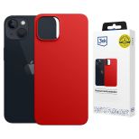 Silikonové pouzdro s MagSafe pro Apple iPhone 14 Plus - 3mk HARDY® Mellow MagCase™ Red