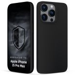 Silikonové pouzdro pro Apple iPhone 15 Pro Max - 3mk HARDY® Mellow Case™ Black