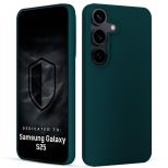 Silikonové pouzdro pro Samsung Galaxy S25 - 3mk HARDY® Mellow Case™ Dark Green