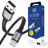 Kabel 1m 12W 5V/2.4A 3mk Hyper Cable N-SERIES USB-A to Lightning 12W™ Black