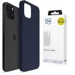 Silikonové pouzdro pro Apple iPhone 15 Plus - 3mk HARDY® Mellow Case™ Dark Blue