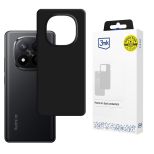 Silikonové pouzdro pro Redmi Note 14 Pro+ - 3mk HARDY® Mellow Case™ Black