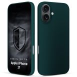 Silikonové pouzdro pro Apple iPhone 17 - 3mk HARDY® Mellow Case™ Dark Green