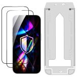 2× Tvrzené sklo s aplikátorem pro Apple iPhone 15 Plus/16 Plus - 3mk HARDY® Hardura 9H™