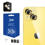 Tvrzené sklo na objektiv fotoaparátu pro Apple iPhone 14 - 3mk Lens Protection Pro Yellow