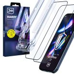 2× Tvrzené sklo s aplikátorem pro Apple iPhone 16 Pro/ 17 - 3mk HARDY® Hardura 9H™