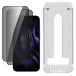 2x Tvrzené privátní sklo s aplikátorem pro Apple iPhone 13 Pro Max/14 Plus - 3mk HARDY® Privzone 9H™