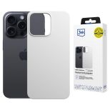 Pouzdro na Apple iPhone 13 Pro Max - 3mk Hardy MagSilicone Stříbrno-Bílé