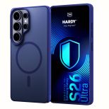 Kouřové pouzdro s MagSafe pro Samsung Galaxy S26 Ultra – 3mk HARDY® Hazy MagCase™ Blue
