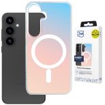 Holografické pouzdro s MagSafe pro Samsung Galaxy S24 – 3mk HARDY® PrisMag Case™