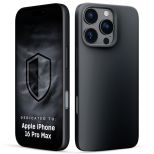 Silikonové pouzdro s MagSafe pro Apple iPhone 16 Pro Max - 3mk HARDY® Mellow MagCase™ Black