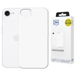 Silikonové pouzdro s MagSafe pro Apple iPhone 16E/ iPhone 17E - 3mk HARDY® Mellow MagCase™ White