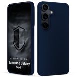 Silikonové pouzdro pro Samsung Galaxy S24 - 3mk HARDY® Mellow Case™ Dark Blue