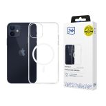 Pouzdro na Apple iPhone 12/12 Pro - 3mk Clear MagCase