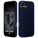 Silikonové pouzdro pro Apple iPhone 16 - 3mk HARDY® Mellow Case™ Dark Blue