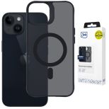Kouřové pouzdro s MagSafe pro Apple iPhone 13/14 – 3mk HARDY® Hazy MagCase™ Black