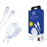 Síťová nabíječka PD GaN 25W - 3mk Hyper Charger + USB-C kabel 1m