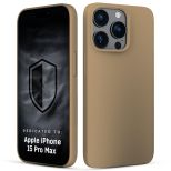 Silikonové pouzdro s MagSafe pro Apple iPhone 15 Pro Max - 3mk HARDY® Mellow MagCase™ Gold
