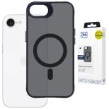 Kouřové pouzdro s MagSafe pro Apple iPhone 16E/ iPhone 17E – 3mk HARDY® Hazy MagCase™ Black