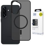 Kouřové pouzdro s MagSafe pro Samsung Galaxy A57 – 3mk HARDY® Hazy MagCase™ Black