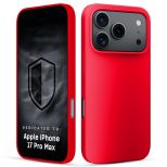 Silikonové pouzdro pro Apple iPhone 17 Pro Max - 3mk HARDY® Mellow Case™ Red