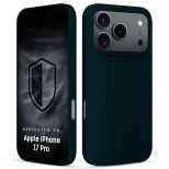 Silikonové pouzdro pro Apple iPhone 17 Pro - 3mk HARDY® Mellow Case™ Dark Green