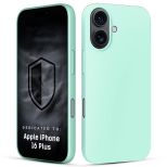 Silikonové pouzdro s MagSafe pro Apple iPhone 16 Plus - 3mk HARDY® Mellow MagCase™ Teal