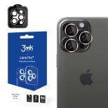 Tvrzené sklo na objektiv fotoaparátu pro Apple iPhone 15 Pro - 3mk Lens Protection Pro Dark Gold