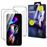 2× Tvrzené sklo s aplikátorem pro Apple iPhone 12 Pro Max - 3mk HARDY® Hardura 9H™