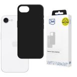 Silikonové pouzdro pro Apple iPhone 16E/ iPhone 17E - 3mk HARDY® Mellow Case™ Black
