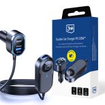 Automobilový nabíječ 3mk Double Car Charger 135W PD QC PPS USB-C USB-A