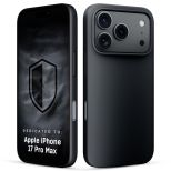 Silikonové pouzdro s MagSafe pro Apple iPhone 17 Pro - 3mk HARDY® Mellow MagCase™ Black