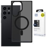 Kouřové pouzdro s MagSafe pro Samsung Galaxy S24 Ultra – 3mk HARDY® Hazy MagCase™ Black