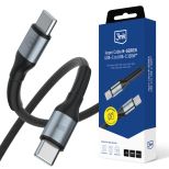 Kabel 1m 100W 20V/5A 3mk Hyper Cable N-SERIES USB-C to USB-C 100W™ Black