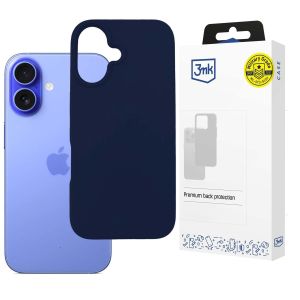 Puzdrá silikonové na Apple iPhone 16 - 3mk HARDY® Mellow Case™ Dark Blue