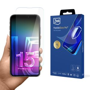 Nedrtící sklo na Apple iPhone 15 Pro Max - 3mk FlexibleGlass Pro