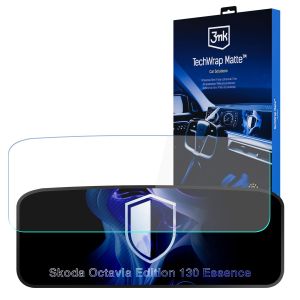 Matná ochranná fólie na displej navigace pro Skoda Octavia Edition 130 Essence – 3mk TechWrap Matte™ Center Display
