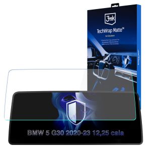 Matná ochranná fólie na displej navigace pro BMW 5 G30 2020-23 12,25" – 3mk TechWrap Matte™ Center Display