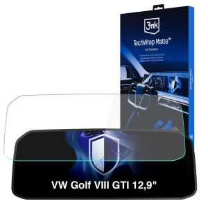Matná ochranná fólie na displej přístrojového štítu pro VW Golf VIII GTI 2024- 12,9" - 3mk TechWrap Matte Cluster™