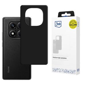 Puzdrá silikonové na Redmi Note 14 Pro 5G - 3mk HARDY® Mellow Case™ Black