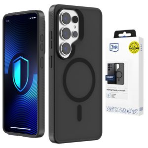 Zdmavené pouzdro s MagSafe na Samsung Galaxy S25 Ultra - 3mk HARDY® Hazy MagCase™ Black